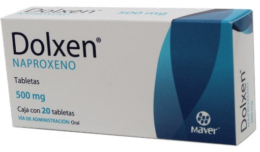 DOLXEN TAB. 500 MG. CAJA C/20