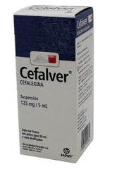 CEFALVER SUSP. 125 MG. CAJA C/FCO. C/PVO. P/90 ML.