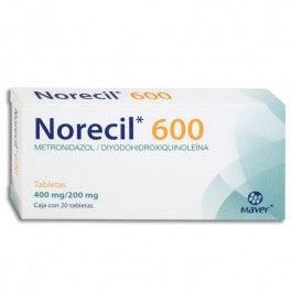NORECIL 600 TAB. 400/200 MG. CAJA C/20