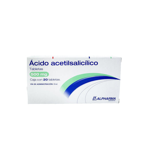 ACIDO ACETILSALICILICO TAB 500 MG CAJA C20