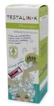 TESTALIN-K SHAMPOO REPELENTE DE PIOJOS CAJA C/FCO. C/125 ML.