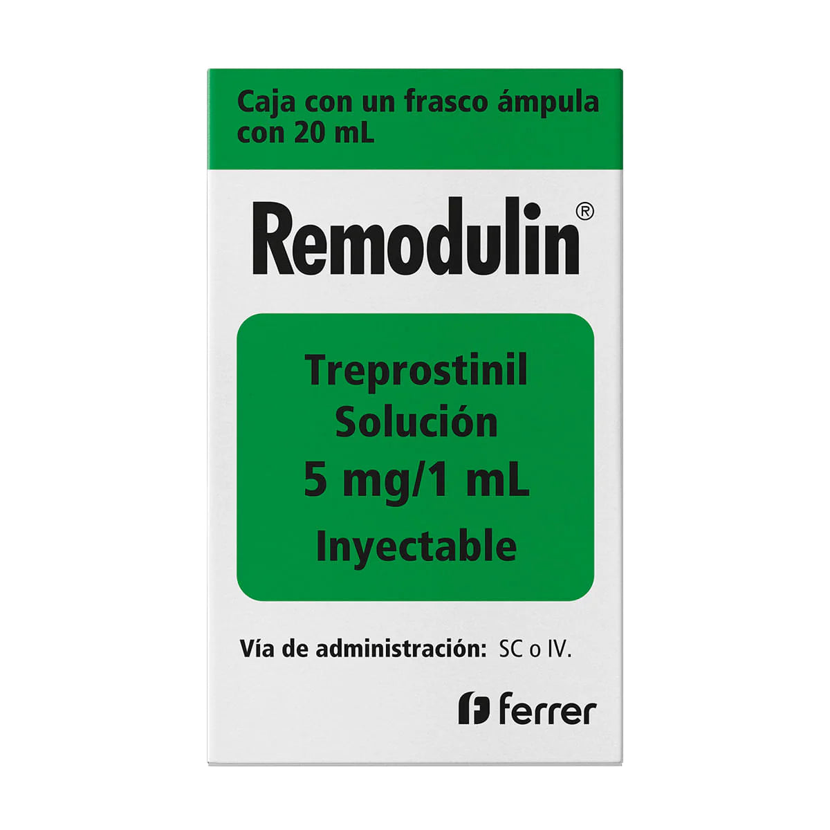 REMODULIN 5MG/ML SOL INY FA 20ML