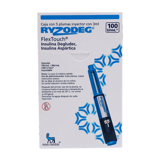 RYZODEG SOL 70/30U/ML PLUMA 5X3ML