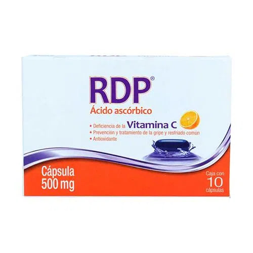 RDP ACIDO ASCORBICO 10 CAPS 500 MG