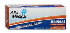 JERINGAS ESTERILES DESECHABLES INSULINA 1 ML 