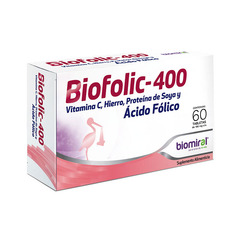 BIOFOLIC 400 60TAB 20/18.30/15/.40/190MG