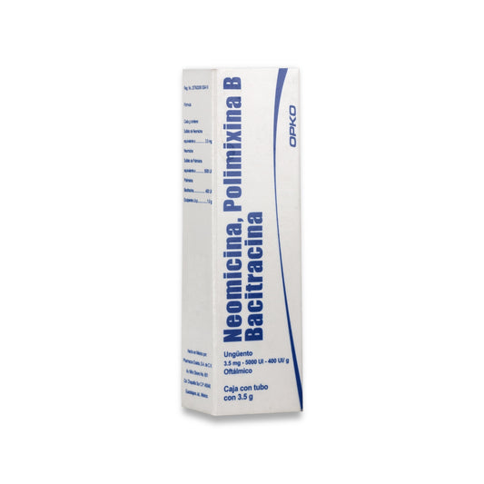 NEOMICINA POLIMIXINA B  BACITRACINA UNG. OFTAL. TUBO C/3.5 G.