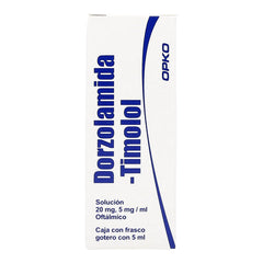 DORZOLAMIDA TIMOLOL SOL. OFTAL. 20/5 MG. FCO. GOTERO C/5 ML.