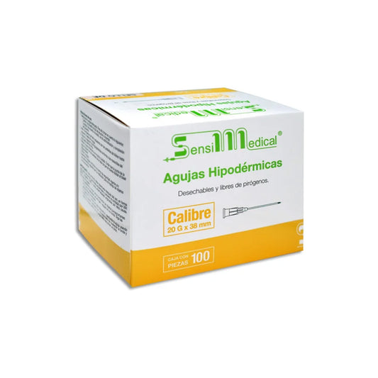 AGUJAS HIPODERMICAS 100 AGUJAS 20X38 MM