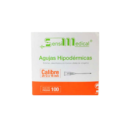 AGUJAS HIPODERMICAS 25X16 MM C/100
