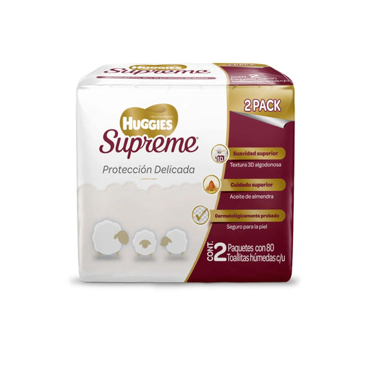 TAS HUM HUGGIES SUPREME 2PACK C/80