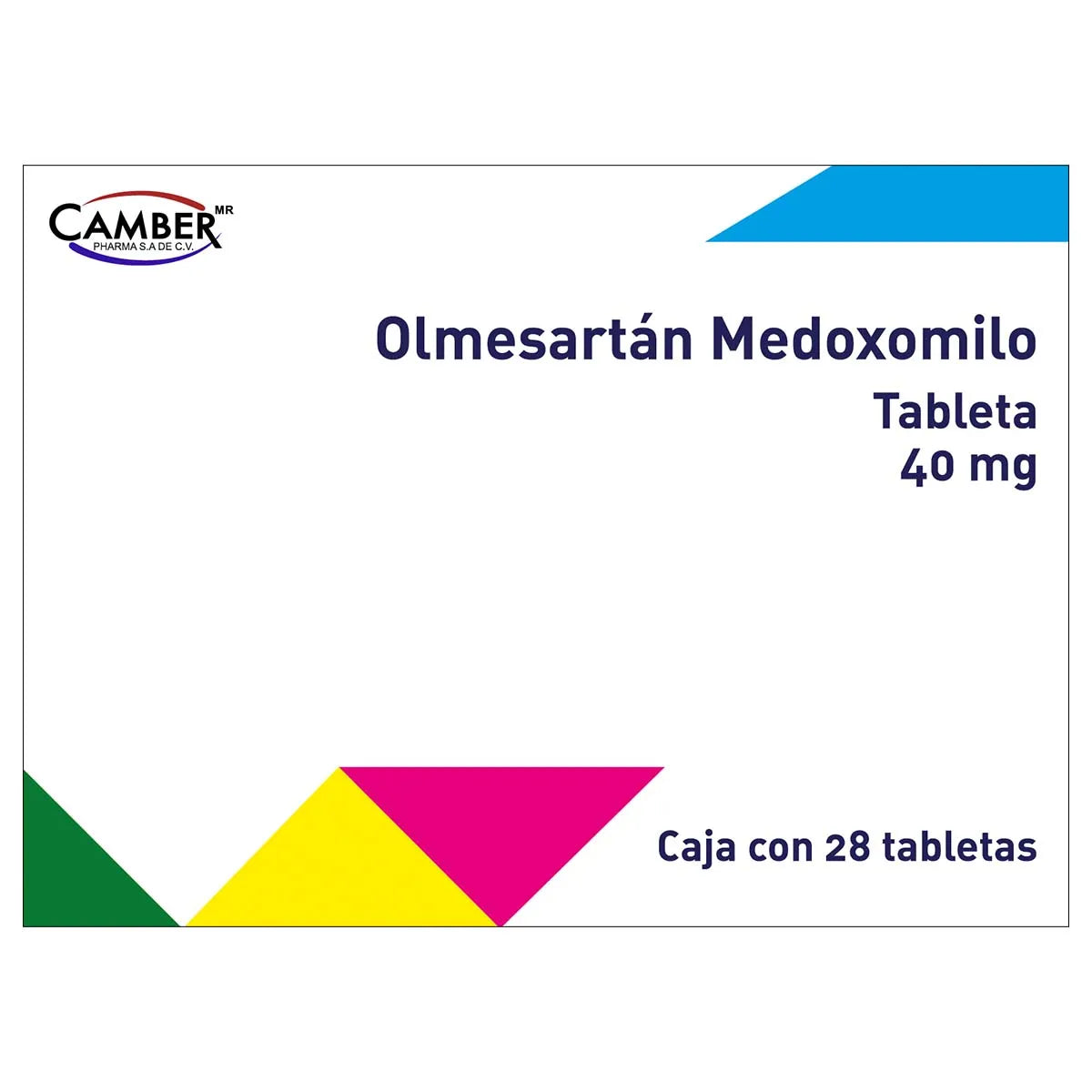 GE OLMESARTAN MEDOX CAMBER 40MG - TAB 28