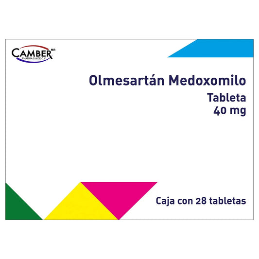 GE OLMESARTAN MEDOX CAMBER 40MG - TAB 28