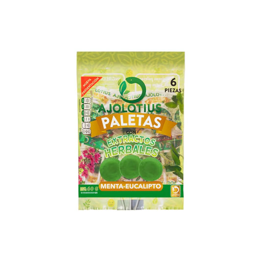 AJOLOTIUS PALETA MENTA-EUCAL C/6