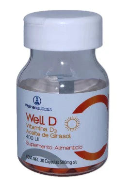 WELLD3400UI30CAP500MG