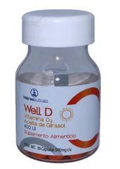 WELLD3400UI30CAP500MG