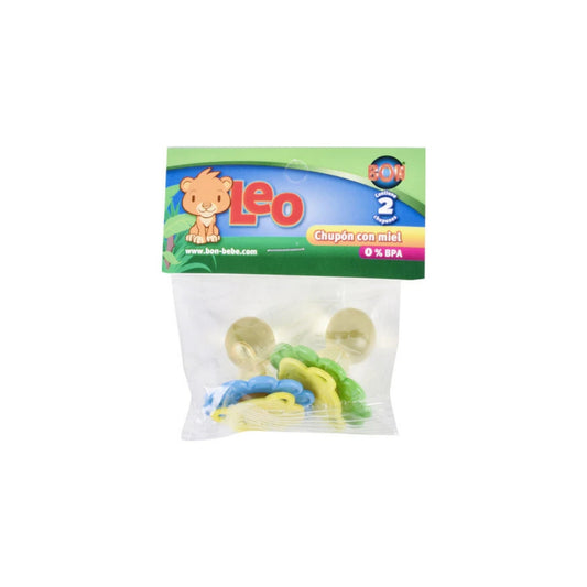 CHUPON C/MIEL BON LEO C/2 PZ