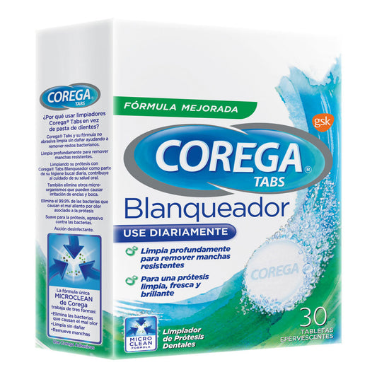 COREGA TABS BLANQUEADOR C30