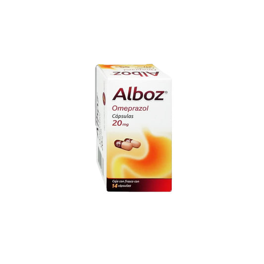 ALBOZ CAP. 20 MG. CAJA FCO. C/14 C/U