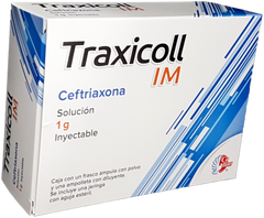TRAXICOLL I.M. INY 1 G (CEFTRIAXONA) CAJA CFCO AMP CPVO Y AMP C3.5 ML