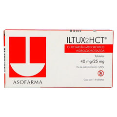ILTUX2HCT 40/25MG 14 TAB
