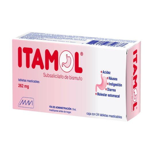 SUBSAL DE BISMU 262MG 24TAB LGEN