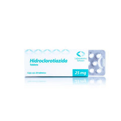 HIDROCLOROTIAZIDA 20 TAB 25 MG