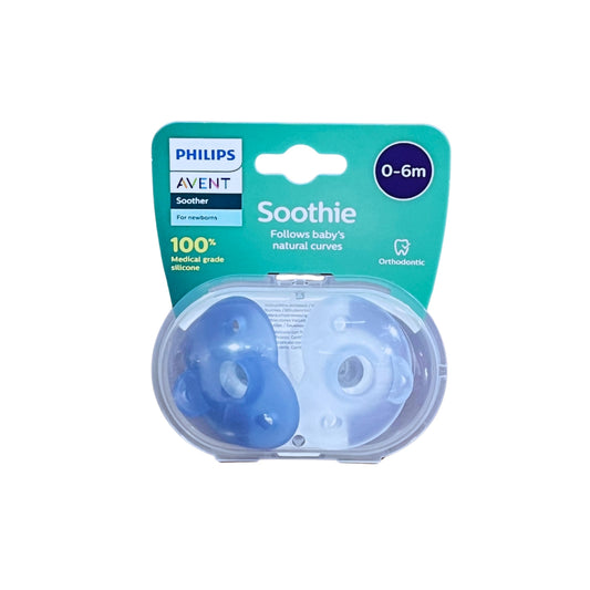 CHUPON AVENT SOOTHIE AZUL 0-6M 2PZ