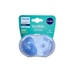 CHUPON AVENT SOOTHIE AZUL 0-6M 2PZ