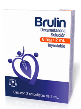 BRULIN INY. 8 MG. CAJA C/3 AMP. C/2 ML.