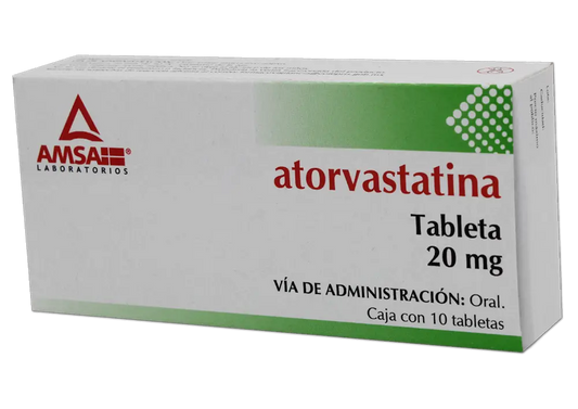 ATORVASTATINA 10 TAB 20 MG