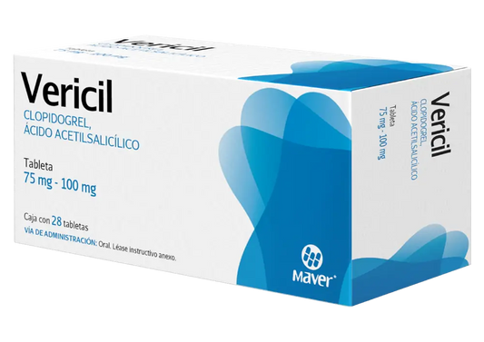 VERICIL 28 TAB 100/75 MG