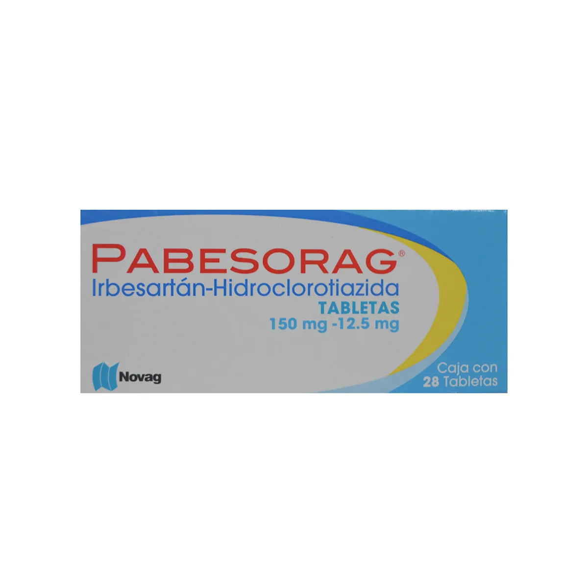 PABESORAG TAB. 150 MG./12.5 MG. CAJA C/28 (IRBESARTAN-HIDROCLOTIAZIDA)
