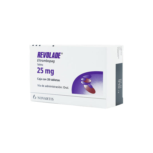 REVOLADE 25 MG CAJA 28 TABLETAS