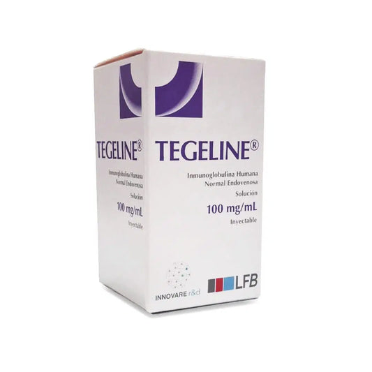 TEGELINE 10 GR / 10% INMUNOGLOBULINA HUMANA 100ML SOLUCION INYECTABLE