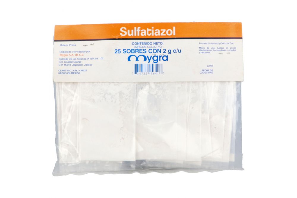 SULFATIAZOL MYGRA 2G 25 SB PVO – CostoFarma