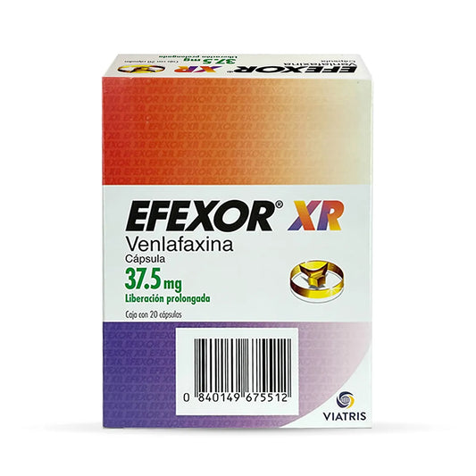 (G) EFEXOR XR 37.5MG - CAP 20