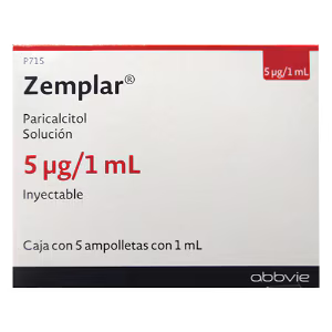 ZEMPLAR IV 5 MCG/1 ML con 5 ampolletas